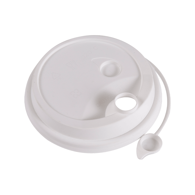 Coperchio per tazza stampato ad iniezione in PP con tappo rotondo Coperchio per tazza in plastica per bevande fredde a prova di perdite