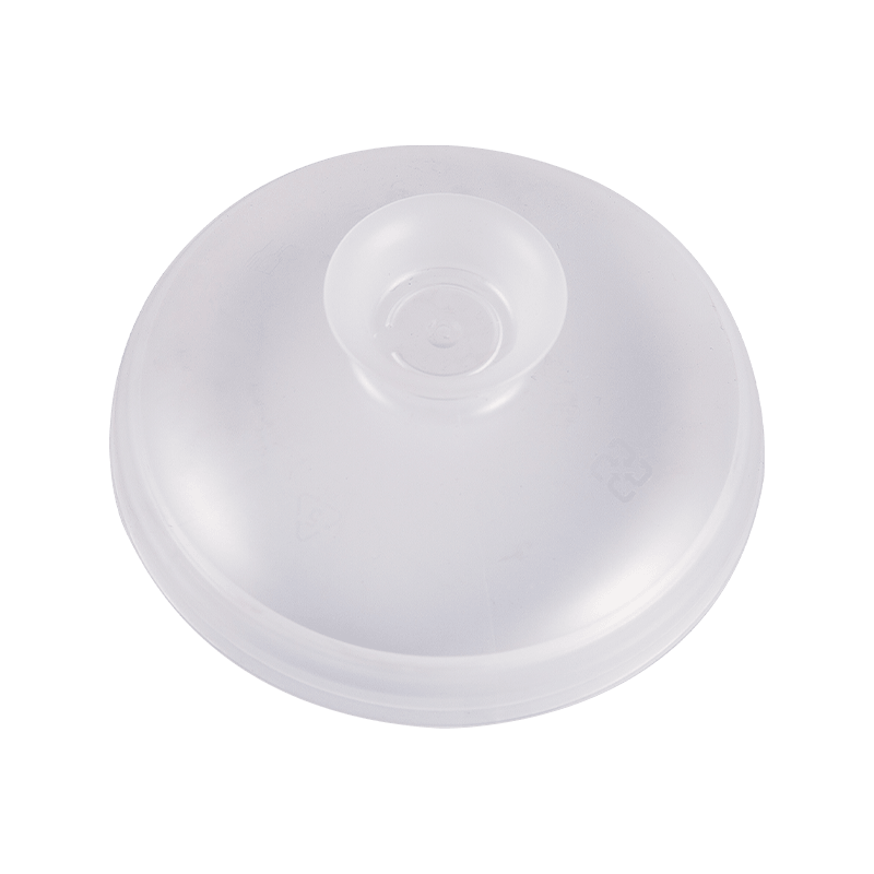 Copertura a cupola in plastica PP monouso per bevande fredde da asporto con O-Hole